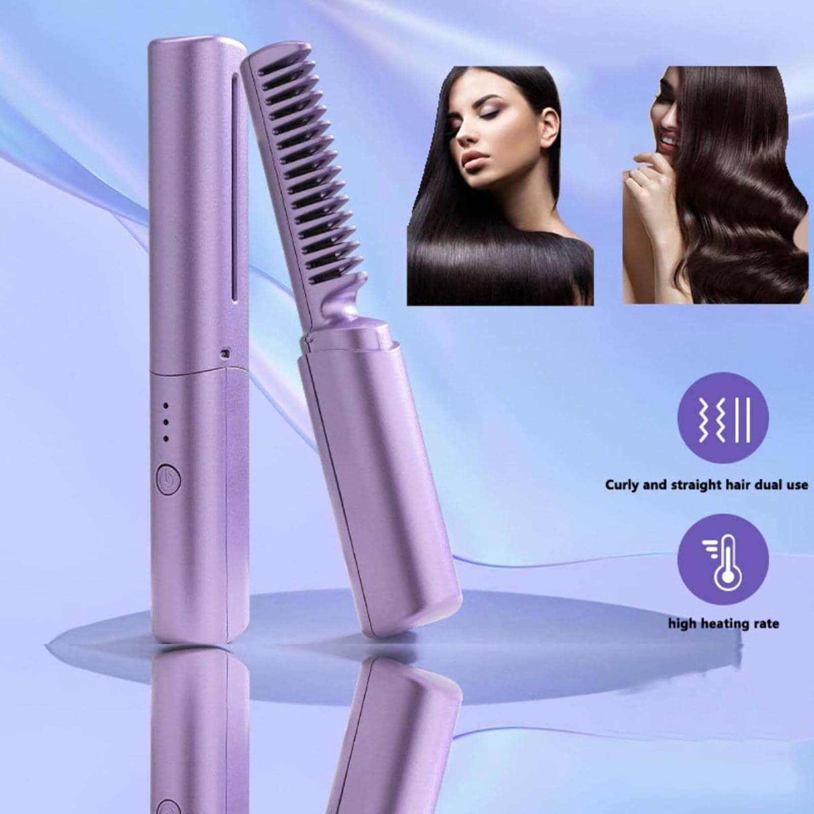 The Brandify Hair Comb Rechargeable Hair Straightener Brush